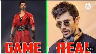 new character k in real life, free fire characters in real life 2020