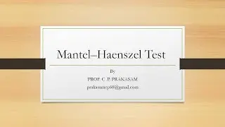 MANTEL HAENSZEL TEST