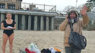 Резкое похолодание до 1°😱 Как купаться? Калининград погода сегодня🌊 Балтийское море, штиль.