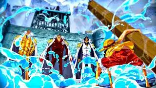 Luffy VS Marine Fleet Admirals 60fps edit one piece