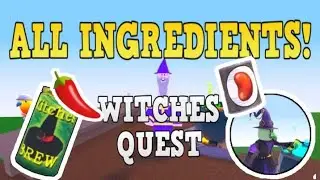 Roblox Wacky Wizards - All Ingredient Locations! ( +WITCHES QUEST AND WITCHES BREW! )