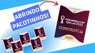 Abrindo PACOTES de FIGURINHA do Álbum da COPA!! (Será que demos sorte!?)-Parte 2