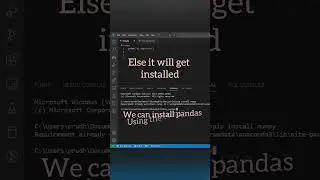 How to install numpy in vscode 