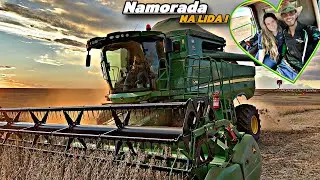 NAMORADA COLHENDO SOJA NA 550| safra 24/25❤️🤠🙏🏼!!!