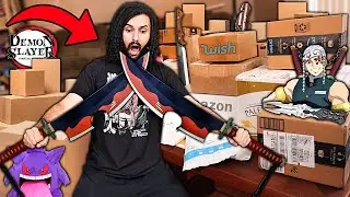 Someone Sent Me MYSTERY PACKAGES With STRANGE DEMON SLAYER WEAPONS AND MORE!!