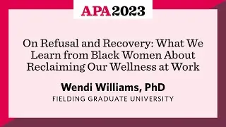 On Refusal and Recovery - What We Learn from Black Women About Reclaiming Our Wellness at Work