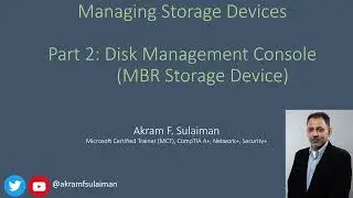 Part 02: Using Disk Management Console