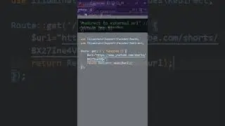 Redirect to external url in laravel 