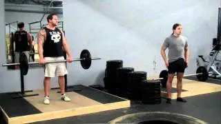Cross fit Center Mass Strongman Seminar Axle Clean and Press