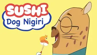 Sushi Dog Nigiri// Leo vore . Ruff Ruffman & Commander Clark crossover 