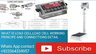 WHAT IS LOAD CELL WITH WIRING AND WORKING 