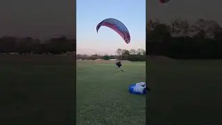 Foot drag landing #paramotor