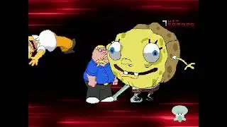 MUGEN Fight - Homer Simpson and Peter Griffin vs. SpongeBob SquarePants and Squidward Tentacles