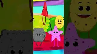 Ten Little Shapes #shorts #teninthebed #kidssongs #nurseryrhymes #numbers