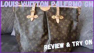 Louis Vuitton Palermo GM Handbag Review & Try On Video