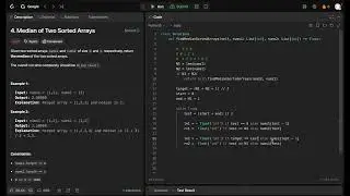 Leetcode 4 - Median of Two Sorted Arrays - Python