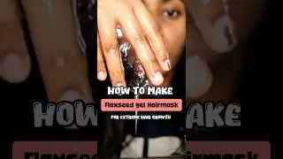 I Tried Flaxseed Gel for Sikly Smooth Hair #shorts