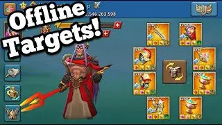 Zeroing Big Offline Targets!  - Lords Mobile