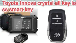 Toyota Innova crysta smart key all key lost by obd star dp5
