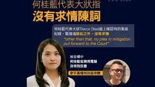【47人案求情1E】何桂藍不認罪不求情！鄒家成求情指「為人民服務的民選政府」終會降臨香港 03/09/2024