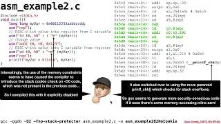 Arch1005: RISC-V Assembly 13 Writing Assembly 02 GCC Inline Assembly
