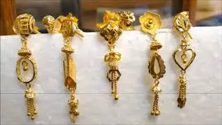Latest Light Weight Gold Earings Kanbala Designs With Weight Fancy Earings with hoop Gift item