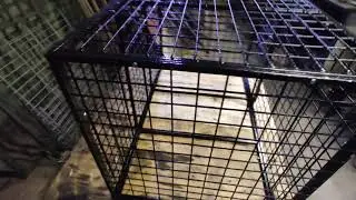 разборная усиленная клетки для собаки из сетки.