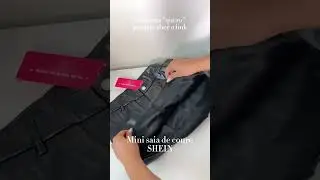 Saia de couro shein #shein #achadosshopee #clothingbrand #moda