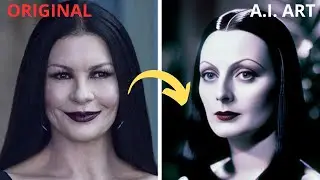 Hollywood actresses v.s Artificial Intelligence. AI ART