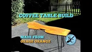 Coffee Table From An Osage Orange Slab
