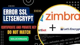 ERROR LETSENCRYPT SSL certificate cert pem and private key privkey pem do not match SOLUCIONADO!!