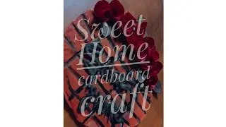 how to make a sweet home wall hanging? // using cardboard//