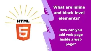 Lesson 06-1 | HTML5 inline and block level elements, div and span, iframe tag in Urdu/Hindi