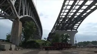 Foundation Integrity Testing on Cleveland Innerbelt Bridge by GRL Engineers