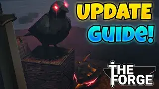 NEW Raven Cave Update FULL GUIDE! Crown Recipe, Pickaxe, Hearts & Ores, all quest | Roblox The Forge