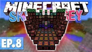 Minecraft FTB Sky Odyssey - TIER 4 WITHER WOOT SPAWNER! #8 [Modded Questing Survival]