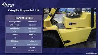 Caterpillar Propane Fork Lift Product Details | Material Handling - HGR