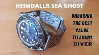 UNBOXING - Titanium Heimdallr Sea Ghost on Shark Mesh Bracelet (with amazing domed sapphire crystal)