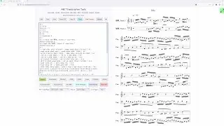 ABC Transcription Tools - MusicXML .mxl File Import Demo