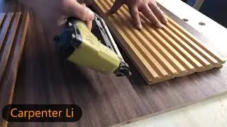 How to Fixed the Great Wall Slab Wooden Decorative Panels on Background #woodpanels #wallpanels