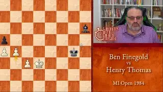 5 Minutes with GM Ben Finegold: Finegold vs Thomas, MI Open 1984