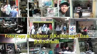 Foto copy dan counter pulsa jl.kalimongso dan jl.h.sarmili di kawasan niaga PKN STAN
