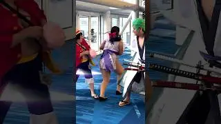 Nico Robin Takes Luffy and Zoro Meat!? 🤣 #shorts #anime #onepiece #cosplay #animeshorts