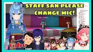 Suisei Had Mic Problem On Her Live Performance - Miko Sora Roboco AZKI | Minecraft [Hololive]