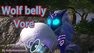 Wolf belly vore with sound #[V- ANIM 3] by twitchyanimaton