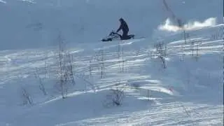 Подрезковский ратрак отжигает на склоне 24 марта 2012