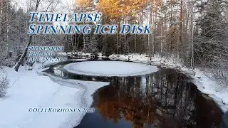 Timelapse of a Spinning Ice Disk