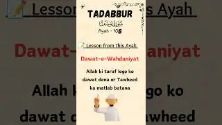 Surah Yusuf Ayah 108 | #quran #dua #surah #qurantranslation #quranverses #urdu #quranrecitation