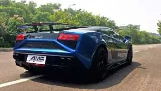 Lamborghini Gallardo LP560-4 Facelift fitted with Armytrix Titanium X-pipe Valved Mufflers